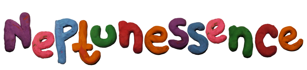Neptune Essence in clay letters