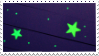 glow in the dark stars stamp